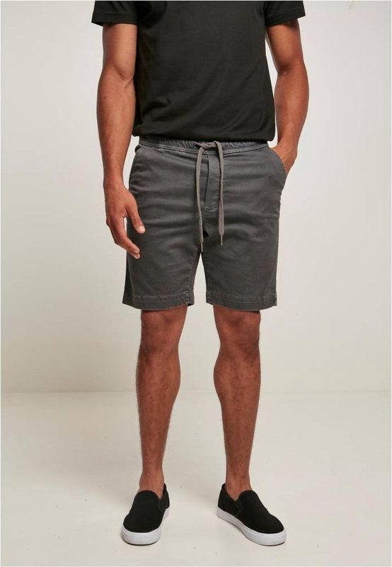 Urban Classics - Stretch Twill Joggshorts Korte broek - Grijs