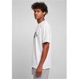 Urban Classics - Organic Globe Logo Heren T-shirt - Wit