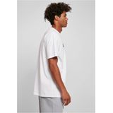 Urban Classics - Organic Globe Logo Heren T-shirt - Wit