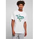 Urban Classics - Organic Globe Logo Heren T-shirt - Wit