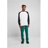 Urban Classics - Organic Oversized Raglan Longsleeve shirt - Wit Zwart