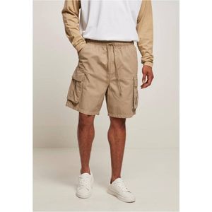 Urban Classics - Cargoshorts - Beige - Heren - Normale Pasvorm - Zes Zakken