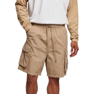 Urban Classics - Cargoshorts - Beige - Heren - Normale Pasvorm - Zes Zakken