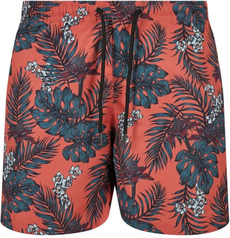 Urban Classics - Zwemshort - Dark Tropical Aop - 4XL