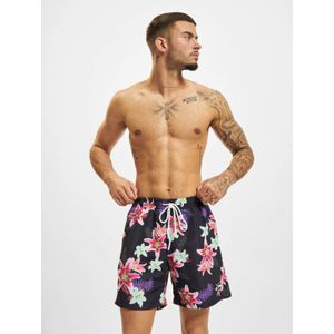 Urban Classics - Pattern - Zwemshort - Dark Jungle Aop - 100% Polyester