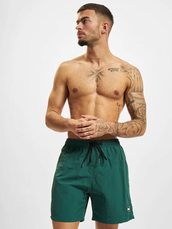 Urban Classics - Block Zwemshorts - Groen