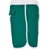Urban Classics - Retro Zwembroek - Wit/Groen - Herenzwembroek