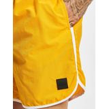 Urban Classics Herenzwembroek, retro zwembroek voor mannen, met trekkoord, verkrijgbaar in vele kleuren, maten XS-5XL, Wit/Magicmango, S