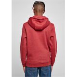 Urban Classics - Basic Melange - Hoodie - Rood - 65% Katoen, 35% Polyester
