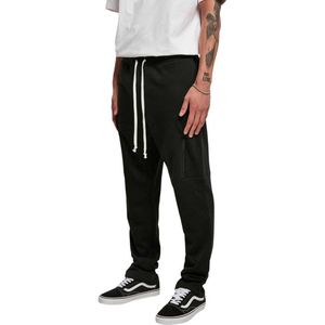 Urban Classics - Low Crotch Cargo - Joggingbroek - Zwart - 65% Katoen, 35% Polyester