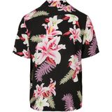 Urban Classics - Viscose AOP Resort - Overhemd - Groen - 100% Viscose