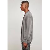 Urban Classics - Washed Sweat Bomber - Sweatjack - Grijs - 65% Katoen, 35% Polyester