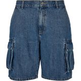 Urban Classics heren cargos, Mid Indigo Washed., 30