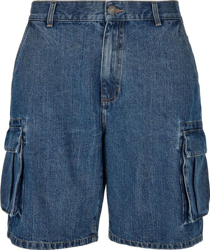 Urban Classics heren cargos, Mid Indigo Washed., 30