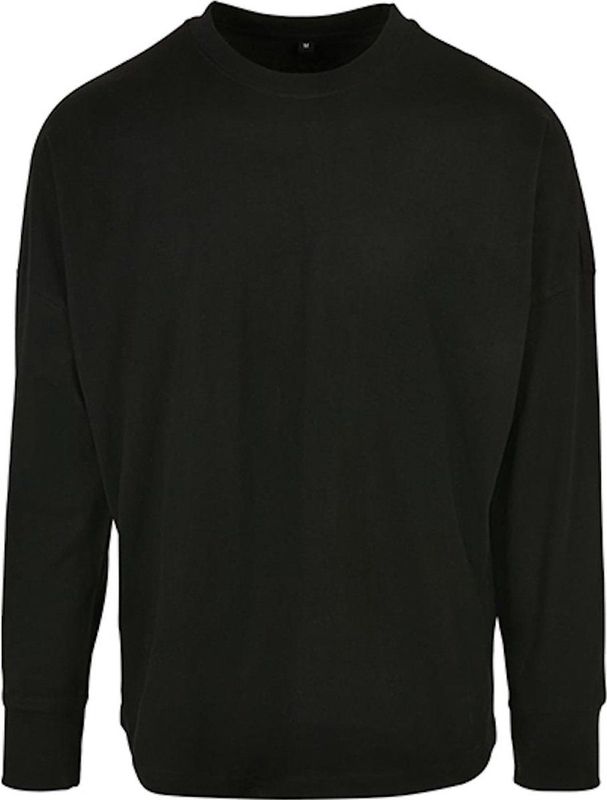 Build your Brand - Oversized Cut - Longsleeve - Zwart - Katoen