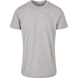 Build Your Brand - Basic Round Neck T-shirt - Heather Grijs - Heren