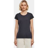 Build Your Brand - Basic T-shirt - Donkerblauw - Korte Mouwen - Ronde Hals - Katoen