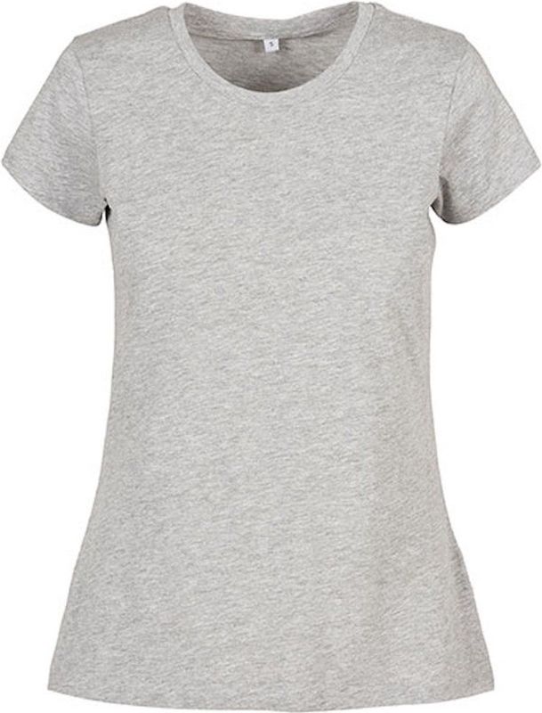 Build Your Brand - Basic T-shirt - Heather Grey - Aangenaam Materiaal
