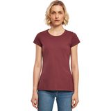 Build Your Brand - Basic T-shirt - Rood - Katoen - Korte Mouwen - Ronde Hals