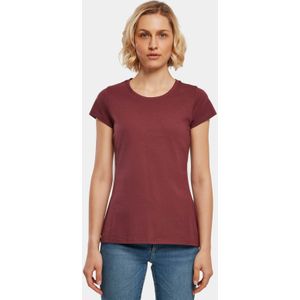 Build Your Brand - Basic T-shirt - Rood - Katoen - Korte Mouwen - Ronde Hals