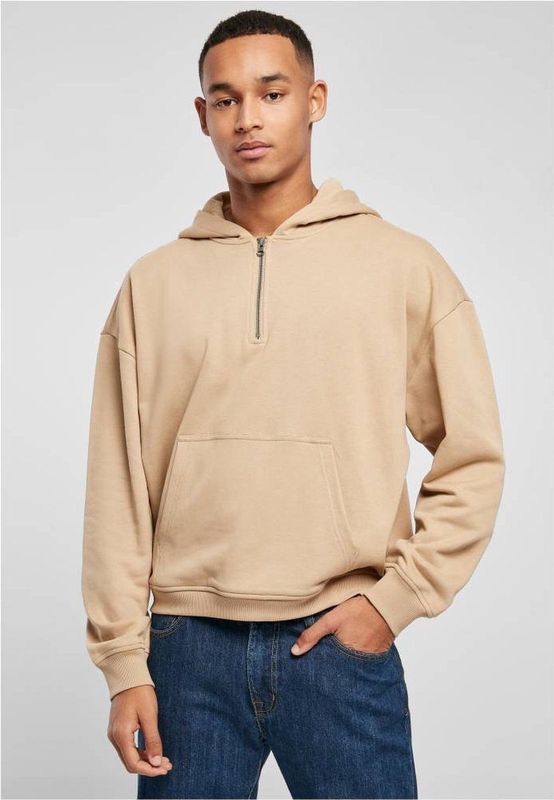 Urban Classics - Boxy Zip Hoodie/trui - Beige