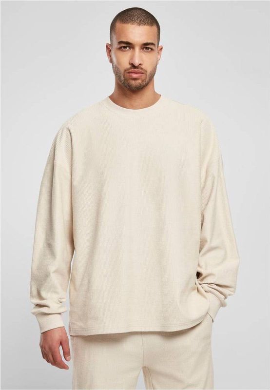 Urban Classics - Rib Terry Boxy Crewneck sweater/trui - Groen