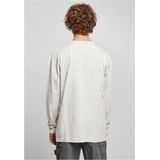 Urban Classics - Oversized Henley Sweatshirt - Zwart - Biologisch Katoen