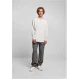 Urban Classics - Oversized Henley Sweatshirt - Zwart - Biologisch Katoen