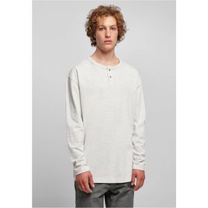 Urban Classics - Organic Oversized Henley Longsleeve shirt - Grijs
