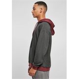 Herenhoodie - Asymmetrisch Kleurblok - Capuchon - Badstof - Oversized Pasvorm