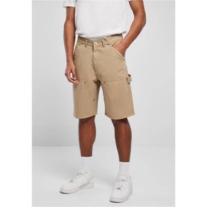 Urban Classics - Double Knee Carpenter Korte broek Beige