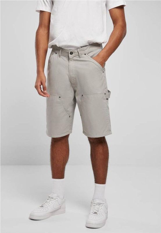 Urban Classics - Double Knee Carpenter Korte broek Grijs