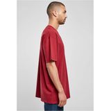 Urban Classics - Oversized Distressed Heren T-shirt - Rood