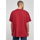 Urban Classics - Oversized Distressed Heren T-shirt - Rood