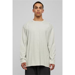 Urban Classics - Oversized Distressed Longsleeve shirt Grijs