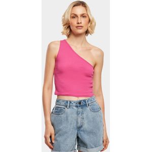 Urban Classics - Cropped Asymmetric - Top - Roze
