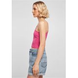 Urban Classics Dames Top Dames Cropped Asymmetric Sport Tank Top, Vrouwen Top, Korte pasvorm, Maten XS - 5XL, Brightviolet, XS