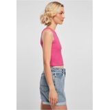 Urban Classics Dames Top Dames Cropped Asymmetric Sport Tank Top, Vrouwen Top, Korte pasvorm, Maten XS - 5XL, Brightviolet, XS