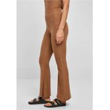 Ausgestellte gerippte Leggings mit hoher Taille, Damen Urban Classics