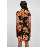 Jerseyjurken - Transparant - Korte Mouwen - Zwart - Meshstof