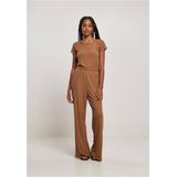 Urban Classics - Rib Wid Leg Jumpsuit - Bruin