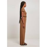 Urban Classics - Rib Wid Leg Jumpsuit - Bruin