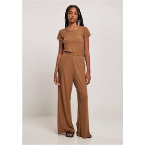 Urban Classics - Rib Wid Leg Jumpsuit - Bruin