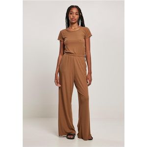 Urban Classics - Rib Wid Leg Jumpsuit - Bruin