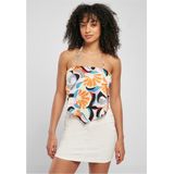 Damestop - Zomerprint - Satijn - Verstelbare Spaghettibandjes