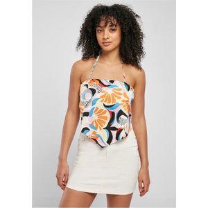 Damestop - Zomerprint - Satijn - Verstelbare Spaghettibandjes