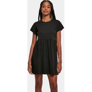 Urban Classics Ladies’ Organic Empire Valance Tee Dress Korte jurk zwart XXL