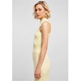 Urban Classics - Short Rib Knit Turtleneck Mouwloze top - Geel
