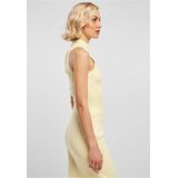 Urban Classics - Short Rib Knit Turtleneck Mouwloze top - Geel