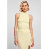 Urban Classics - Short Rib Knit Turtleneck Mouwloze top - Geel